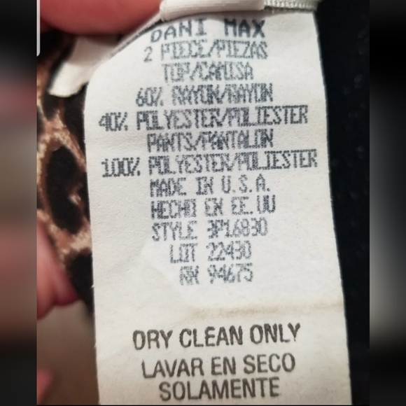 VINTAGE DANI MAX LOIS SNYDER LEOPARD TANK TOP SIZE 6 PETITE - Picture 6 of 6